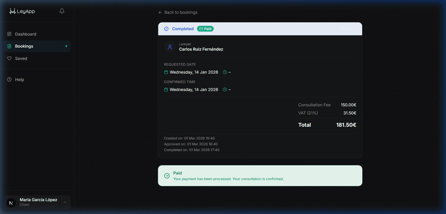 Stripe payment page screenshot