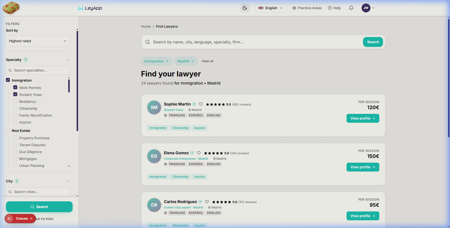 Search results screenshot